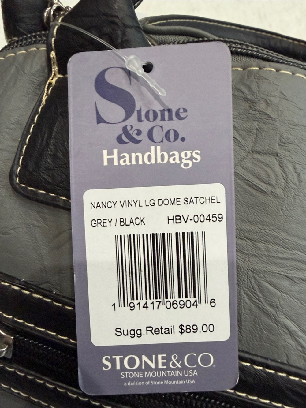 Stone & Co. Gray and Black Women’s Shoulder Satchel - Picture 13 of 17